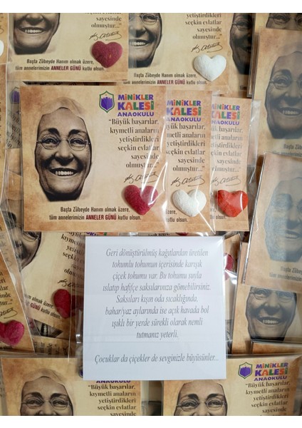 15 Adet Anneler Günü Kalp Tohum fiyatları