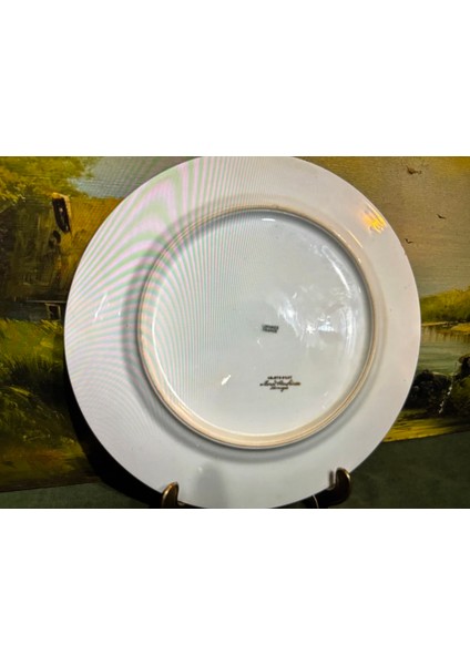 Limoges France 2,5 cm Çapında Porselen Dekor Tabağı modelleri