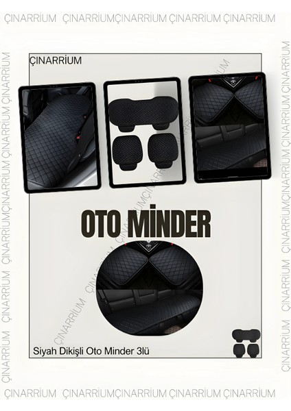 Mercedes S W222 2013 ve Sonrası Long Ön ve Arka Takım Koltuk Minderi Siyah Deri Siyah Dikis fiyatları