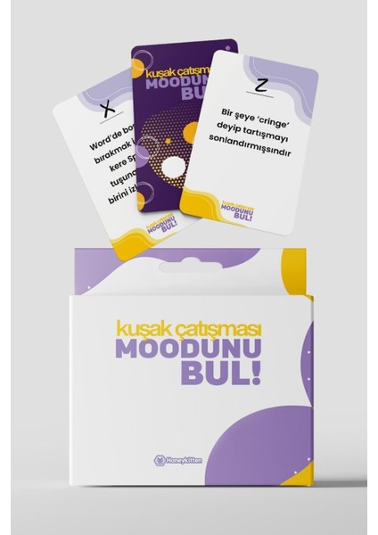 Moodunu Bul Kuşak Çatışması Kart Oyunu 45 Adet Kart