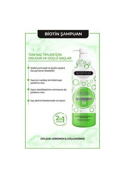 Biotin Şampuan 1000 ml Tüm Saç Tipleri için Saç Dökülmesine Karşı Etkili indirimleri