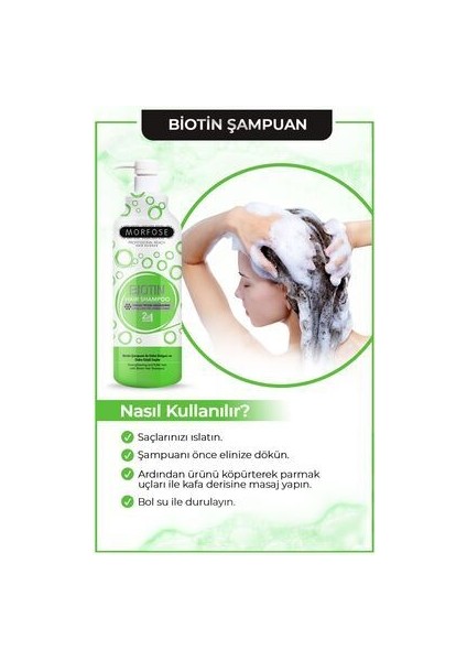 Biotin Şampuan 1000 ml Tüm Saç Tipleri için Saç Dökülmesine Karşı Etkili
