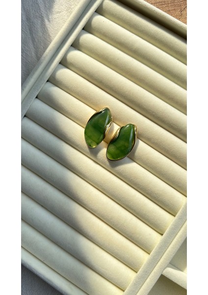 Yeşil Buğulu Küpe modelleri