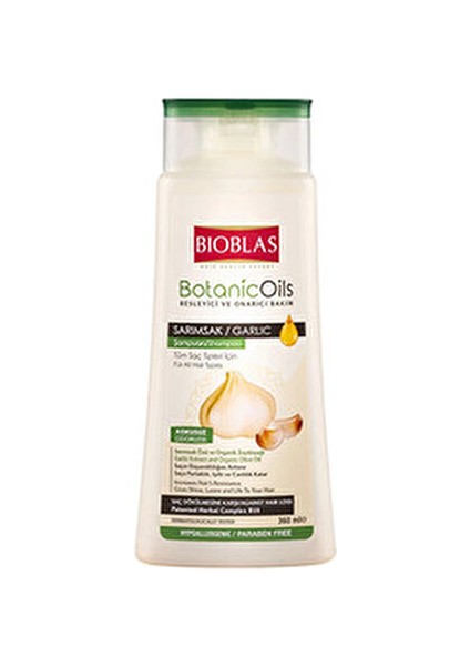 Sarımsak Şampuan 360 ml 6 Adet Bitki Özlü Dökülen Saçlar için Özel Formül