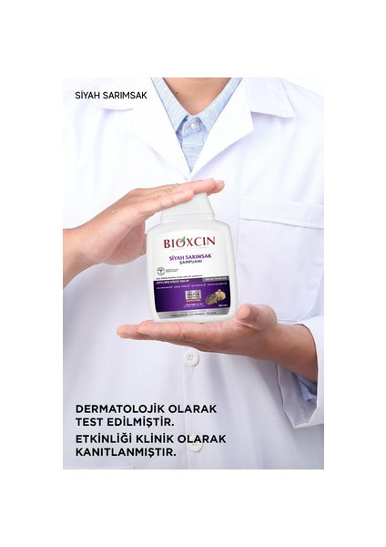 Siyah Sarımsak Şampuanı 300 ml Dökülmeye Karşı Güçlendirici Hipoalerjenik