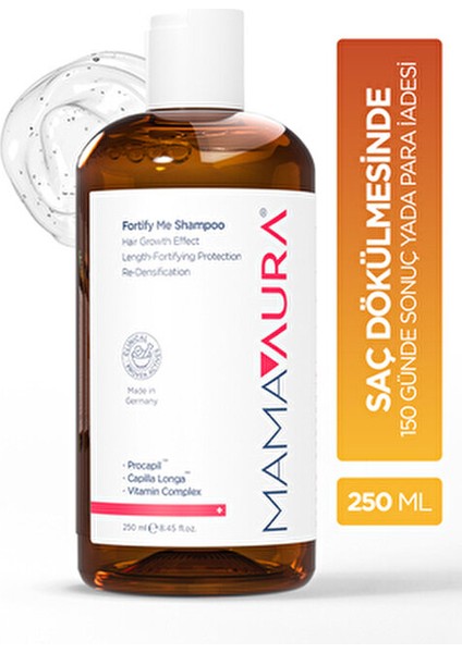 Fortify Me Şampuan 250 ml Dökülen Saçlar için Bitkisel Aktiflerle Zenginleştirilmiş