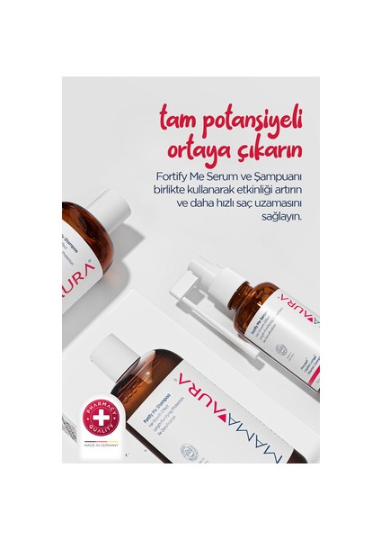 Fortify Me Şampuan 250 ml Dökülen Saçlar için Bitkisel Aktiflerle Zenginleştirilmiş