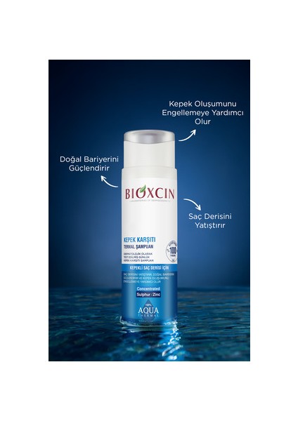 Aqua Thermal Kepeğe Karşı Sülfatsız Şampuan 300 ml 3'lü Set Erkekler için Etkili Formül indirimleri