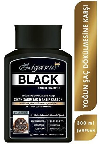 Black Garlic Şampuan 300 ml Siyah Sarımsak ve Aktif Karbon ile Tüm Saç Tipleri için fiyatları