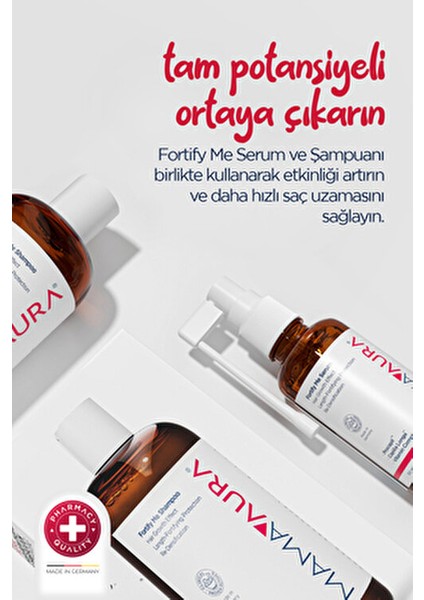 Fortify Me Set Kadınlar İçin Dökülme Karşıtı Parabensiz Şampuan 250 ml