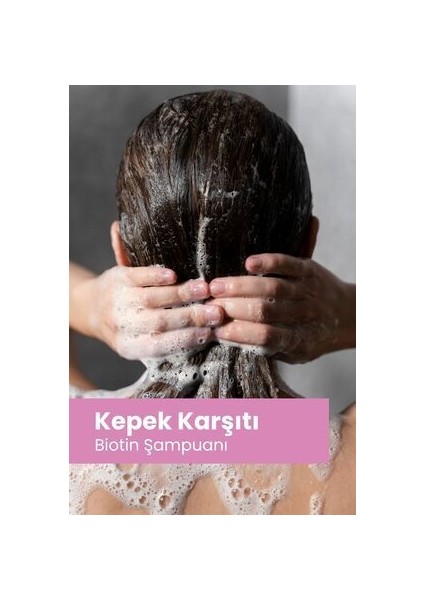 Biotin Şampuan 400 ml Parabensiz Tüm Saç Tipleri için Besleyici Formül indirimleri