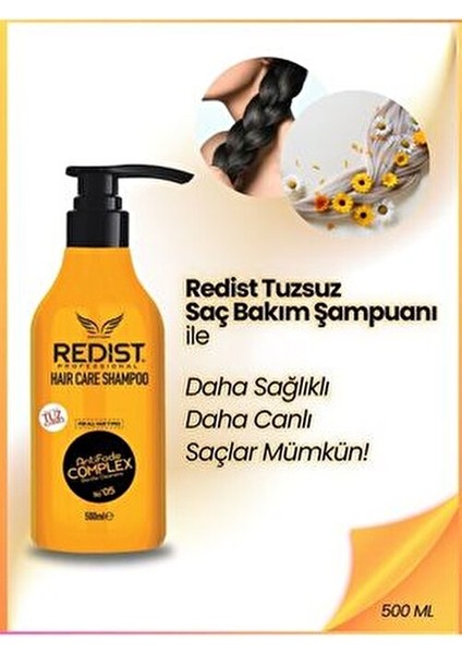 Tuzsuz Şampuan 500 ml Keratin ve Brezilya Fönü Sonrası Tüm Saç Tipleri için Özel Bakım