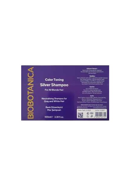 Mor Şampuan 100 ml Turunculaşma Karşıtı Renk Koruyucu Tüm Saç Tipleri için fiyatları