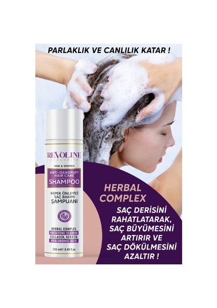 Kepek Şampuanı 250 ml Kadınlar için Kuru ve Kırılgan Saçları Besler indirimleri