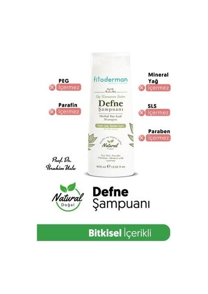 Defne Şampuanı 400 ml Tüm Saçlar için Doğal Bitki Özlü Besleyici Etki fırsatları