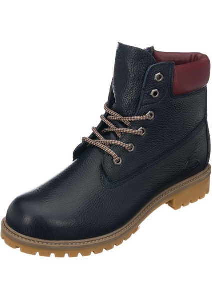 TLAND0802 Lacivert Deritimber Land Style Kışlık Büyük Numara Erkek Bot Sıcak Astar Rahat Geniş Kalıp 48
