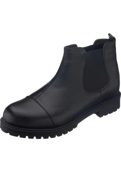 45 - 46 - 47 - 48 -49 - 50 GG1284 Siyah Büyük Numara Dana Derisi Rahat Geniş Kalıp Erkek Bot