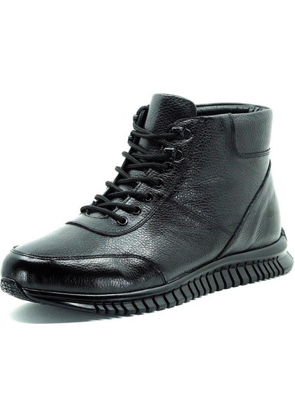 AG7044 Siyah Büyük Numara Dana Derisi Rahat Geniş Kalıp Erkek Bot 46 fiyatları