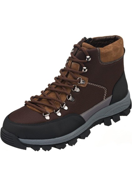 45,46,47,48,49,50 Numaralarda AG1071 Kahve Kapsüllü Trekking Taban Yeni Sezon Üst Kalite Büyük Numara Erkek Deri Bot