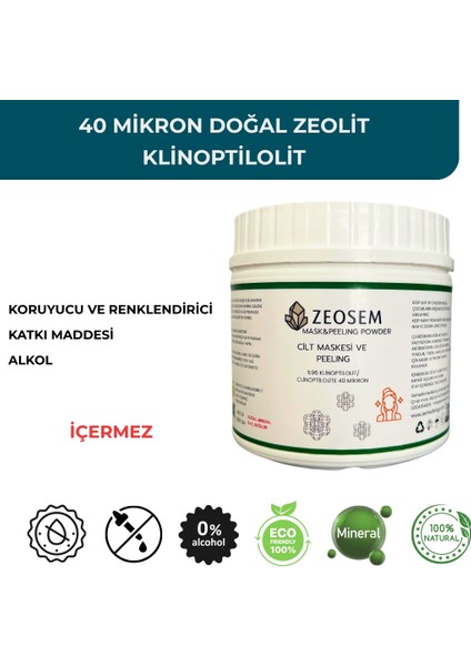 Zeosem Zeolit Cilt Maskesi ve Peeling 400GR fiyatları