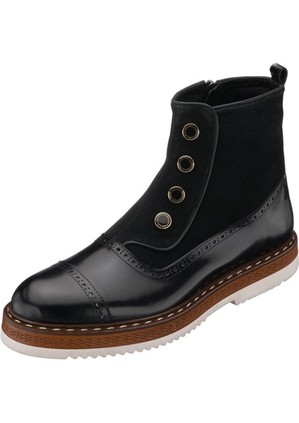 NVN491 Siyah Açma Eva Taban Büyük Numara Bot Rahat Geniş Kalıp Premıum Serisi