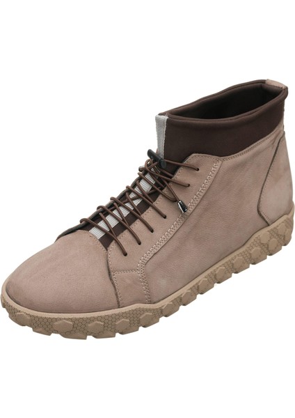 YMR444 Antrasit Dana Nubuk Deri Rahat Geniş Kalıp Premium Serisi Erkek Büyük Numara Bot !