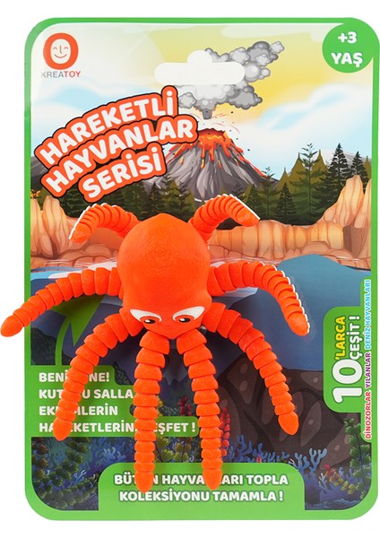 Hareketli Hayvanlar Serisi Turuncu Ahtapot fiyatları