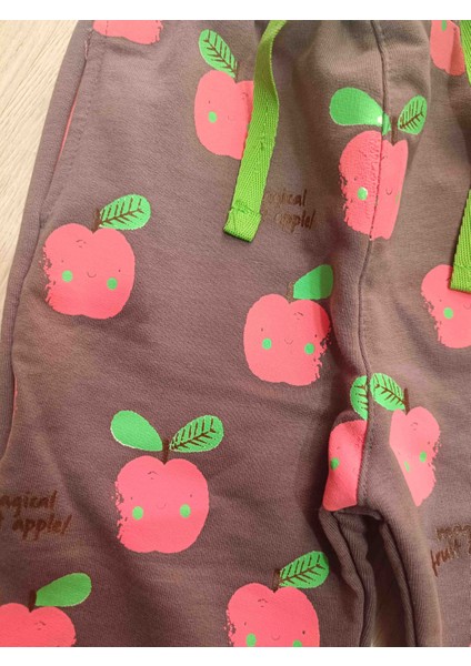 Kız Bebek Elma Desenli Tek Alt fiyatları