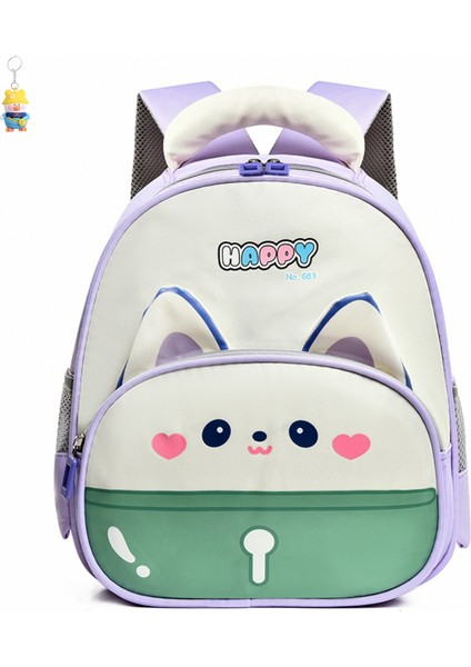 Çocuk Çantası Karikatür Sevimli Anaokulu Küçük Okul Çantası Kız Büyük Kapasiteli Hafif Omurga Koruması Omuz Öğrenci (Yurt Dışından)