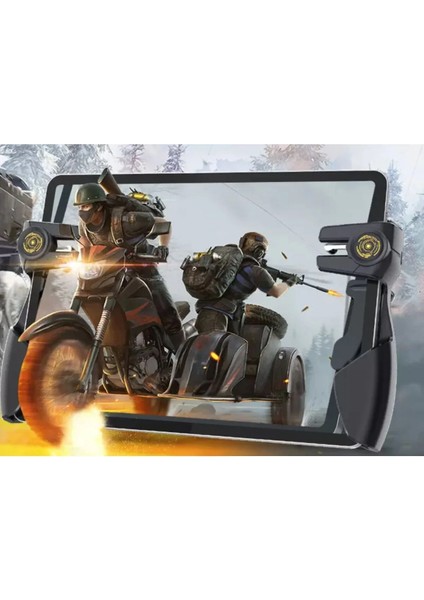 Tablet Uyumlu 6 Parmak Tetik Pubg Mobile Joystick Siyah Tetik fiyatları