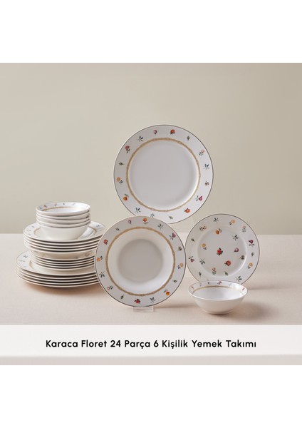 Floret 24 Parça 6 Kişilik Yemek Takımı modelleri