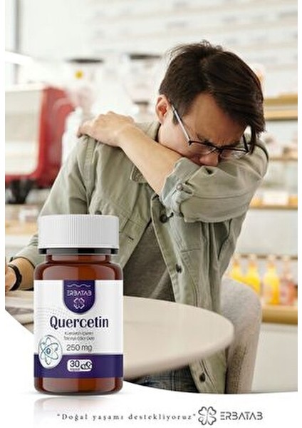 Quercetin 30 Kapsül 250 mg Serbest Radikallere Karşı Kuersetin Desteği