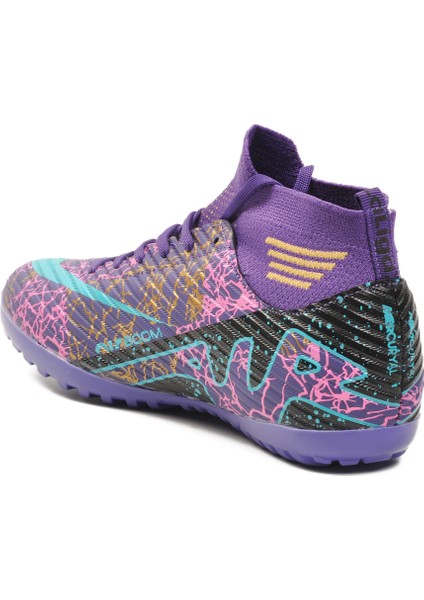 Mor-Turkuaz Çoraplı Erkek Halı Saha Ayakkabısı Air 565 M fırsatları