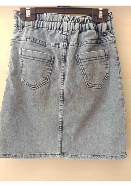 Kız Çocuk Kromili Jean Etek/ Kot Etek fırsatları