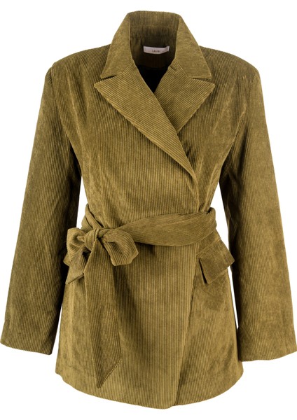 Fitilli Kadife Beli Kuşaklı Ceket fırsatları