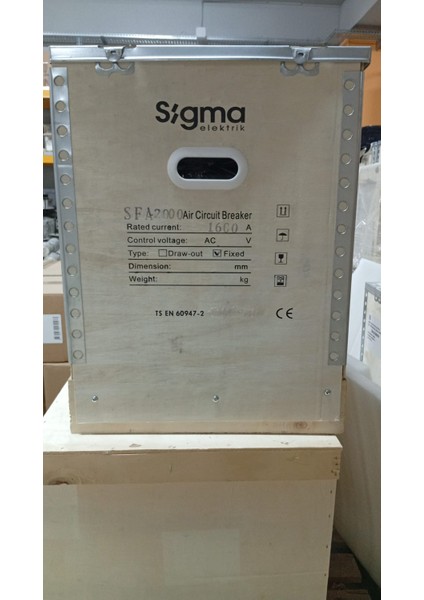 Termik Manyetik Şalter 3 kutuplu - SFA1600H3 (1600A Açık Tip Güç Şalteri) modelleri
