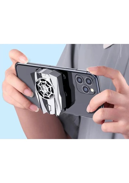 Tüm Telefon Tabletlere Uyumlu Vantuzlu Şarjlı Telefon Soğutucu Oyun Hızlandırıcı Telefon Soğutucu