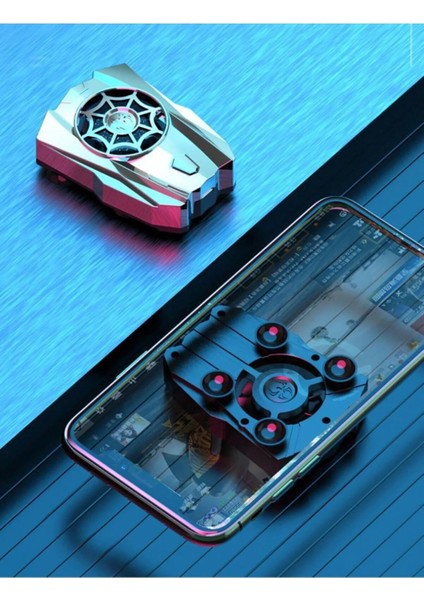 Tüm Telefon Tabletlere Uyumlu Vantuzlu Şarjlı Telefon Soğutucu Oyun Hızlandırıcı Telefon Soğutucu