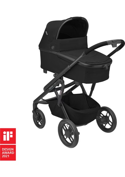 Maxi Cosi Lila Xp+ Ekstra Portbebeli Seyahat Sistem Olabilen Doğumdan Itibaren Kullanılabilen Bebek Arabası Essential Black