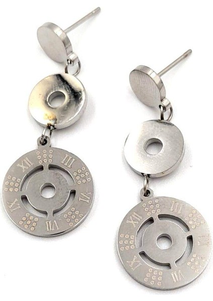 Gümüş Renk Figürlü Çelik Küpe fiyatları