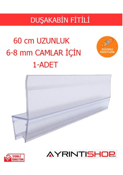 Ayrıntıshop Duşakabin Alt Suluk Fitil 8 mm