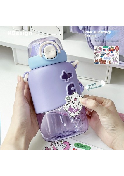 Öğrenci Taşınabilir Askı Büyük Kapasiteli Pipetli Su Bardağı (Yurt Dışından) modelleri