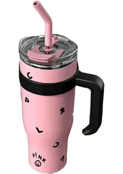 Büyük Kapasiteli Paslanmaz Çelik Astar Big Mac Pipetli Termos Bardak (Yurt Dışından)