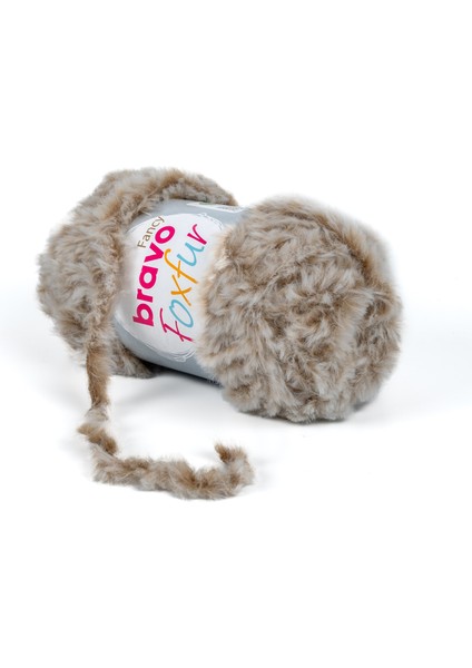 Foxfur Kürk Iplik 100 gr 50 Metre (Renk Kodu: 78) Krem