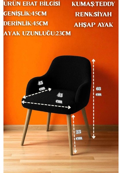 Makyaj Masası Sandalyesi, Ahşap Ayaklı, Peluş Teddy Kumaş, Dekoratif Puf Sırtlı, Berjer fiyatları