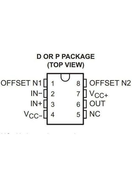 OP07CP Dıp-8 Opamp Entegresi 3 Adet fiyatları