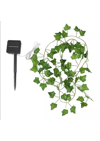 Solar Dekoratif Yapay Yaprak Sarmaşık 50 Ledli 5 Metre Güneş Enerjili Bahçe Balkon Dekoru fiyatları