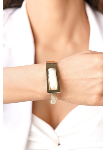 14 Ayar Altın Kumlu Tasarım Kemer Kelepçe Bilezik fırsatları