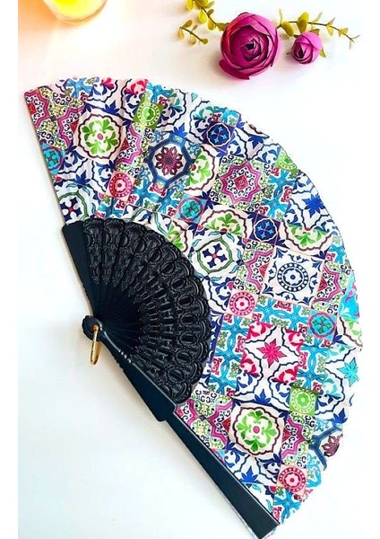 Yelpaze Geniş Kumaş Geometrik Desenli indirimleri