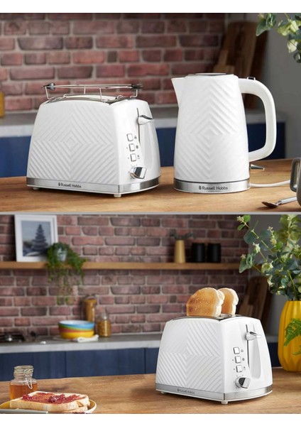 26391-56/RH Groove 2 Dilim Ekmek Kızartma Makinesi - Beyaz fiyatları